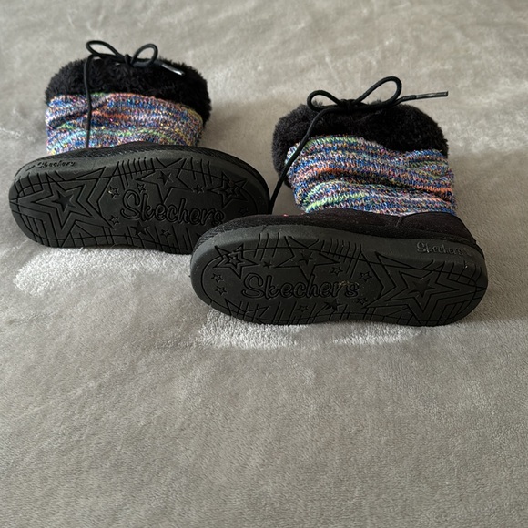 Sketchers light up fur ankle boots toddler - Picture 3 of 6